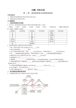 各类有机物之间的相互转化习题