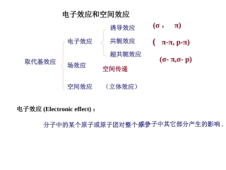 电子效应和空间效应