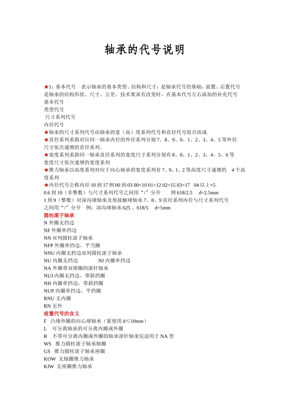 各类轴承代号含义_第1页