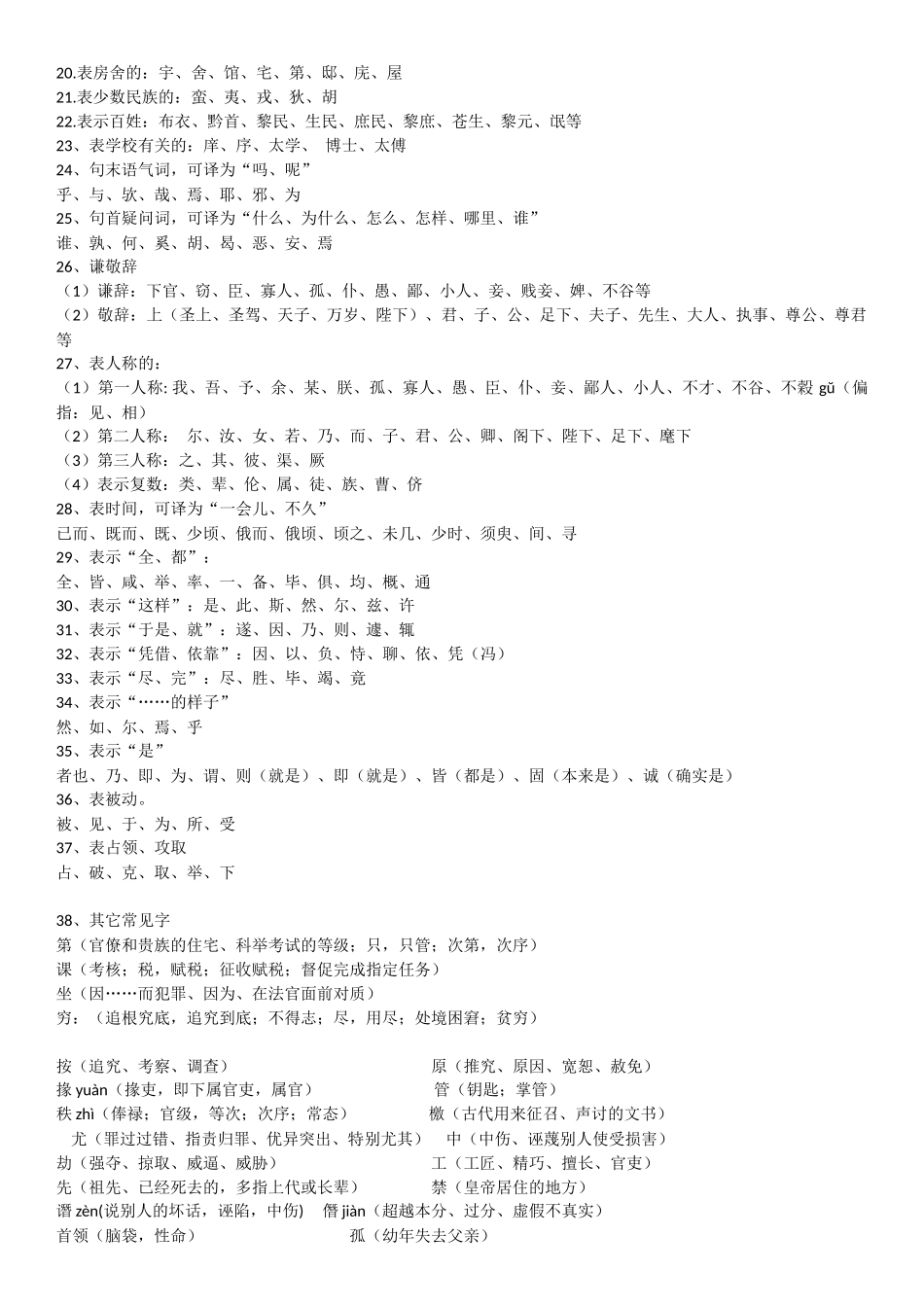 史传类文言文常用词语_第3页