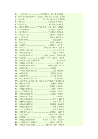 史上红歌经典