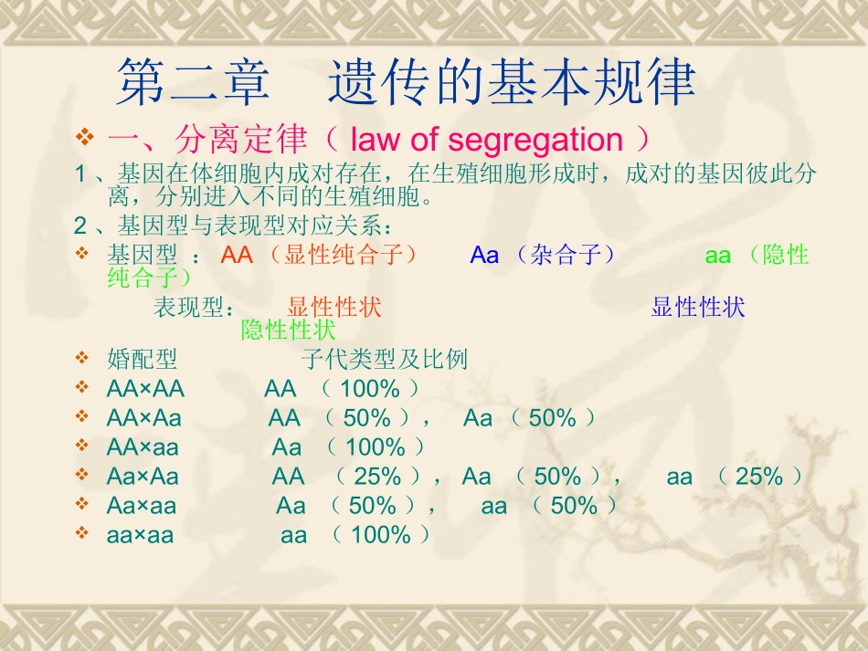 动物遗传育种与繁殖遗传的基本规律_第2页