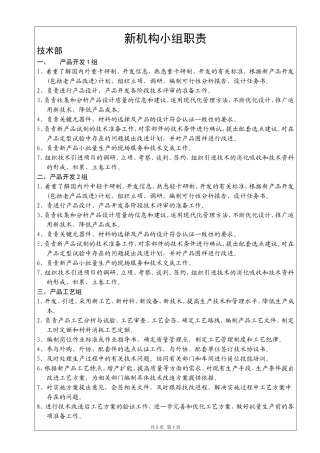 各组职责9月27日
