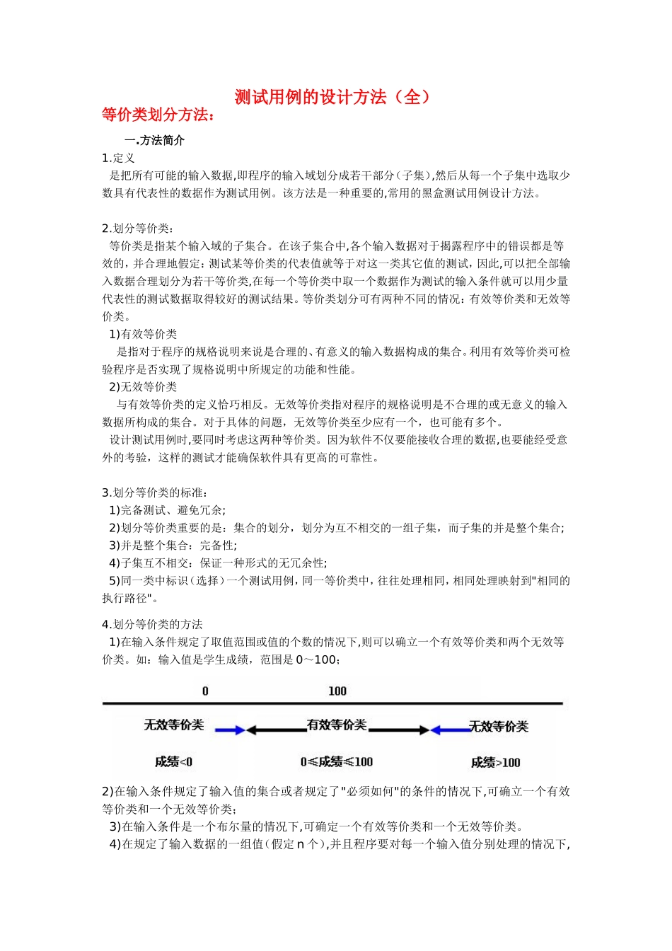 史上最全的测试用例设计方法总结_第1页