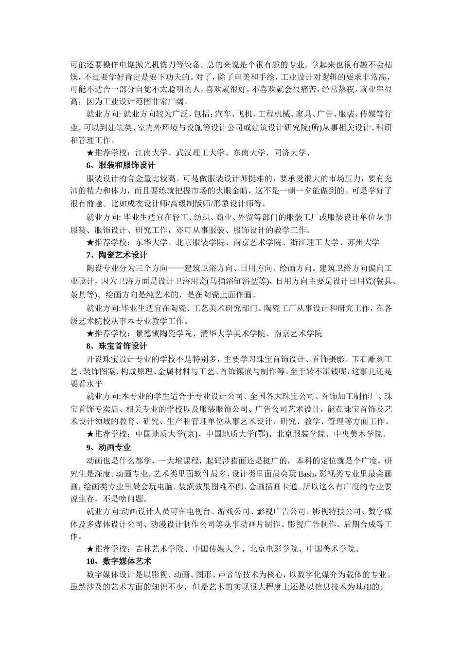 史上最全美术专业分析及就业方向-考生不要错过_第2页