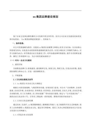 史上最全品牌体系建设架构