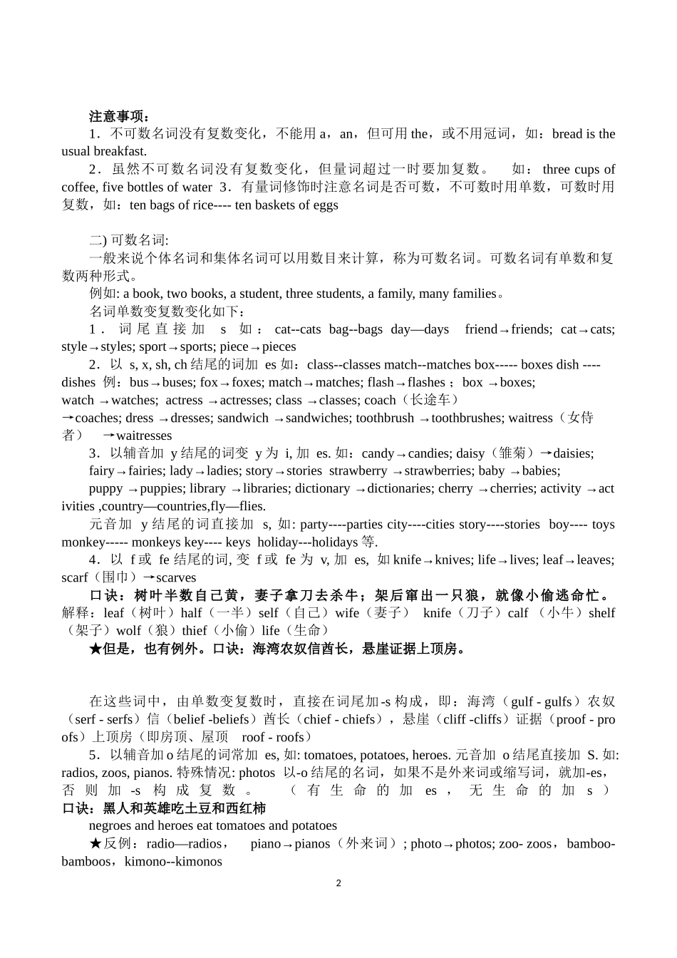 可数名词不可数名词专讲_第2页