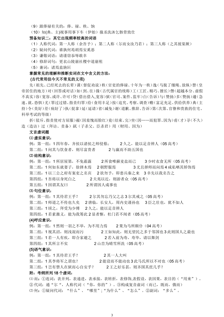 古诗文阅读与鉴赏答题技巧_第3页