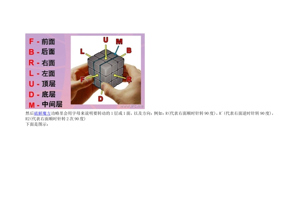 只要简单7步就能破解魔方的图文教程_第3页