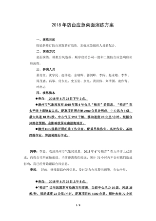 台风应急演练方案