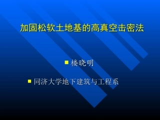 高真空击密工法