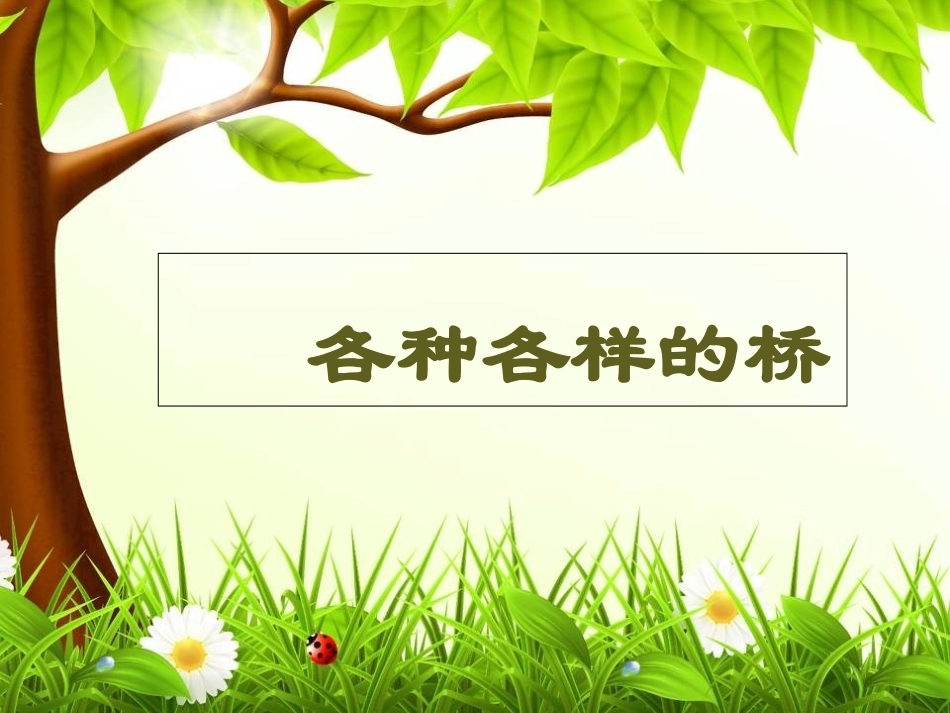 各种各样的桥分析_第1页