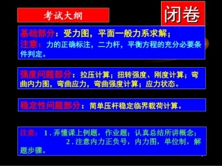 工程力学总结专题培训课件