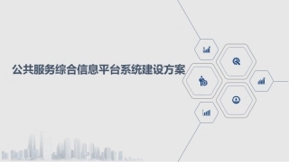 公共服务综合信息平台系统建设方案