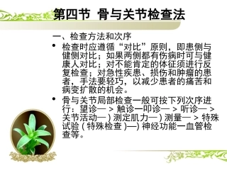 骨和关节检查法