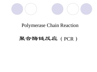 基因扩增技术PCR