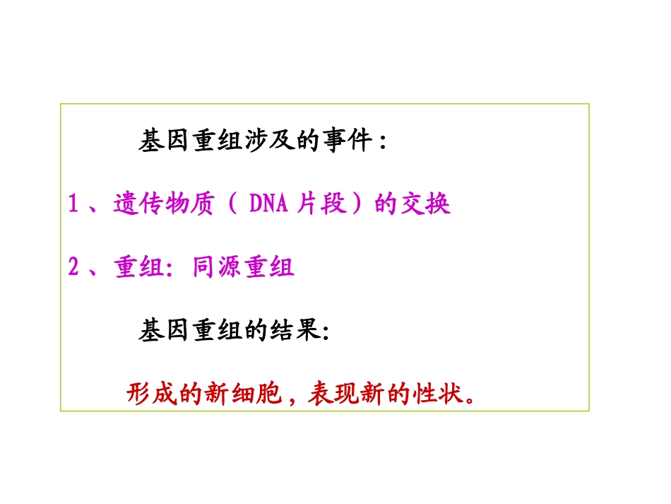 基因转移与重组概述_第1页