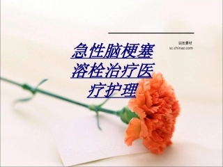 急性脑梗塞溶栓治疗医疗护理讲义