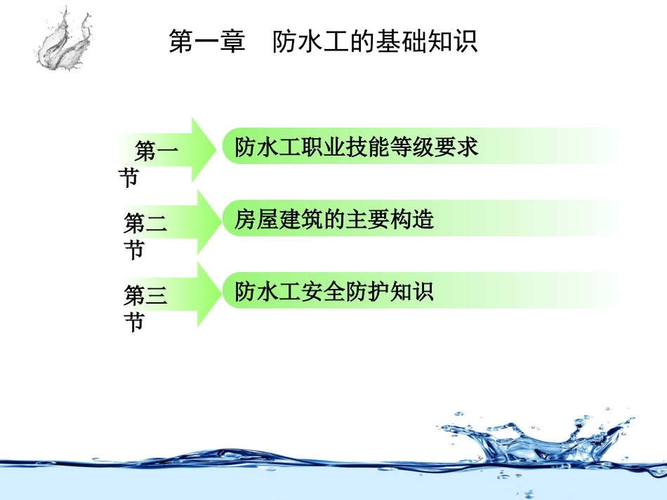 建筑工程职业技能岗位培训图解教材之防水工专题培训课件_第3页