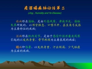 金匮要略痉湿暍病