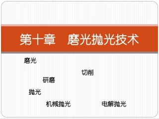 金属磨光抛光