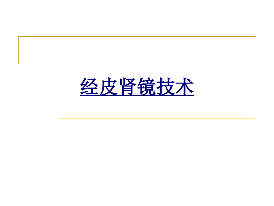经皮肾镜技术讲义_第1页
