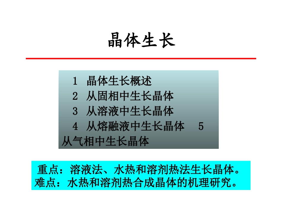 晶体生长原理_第1页