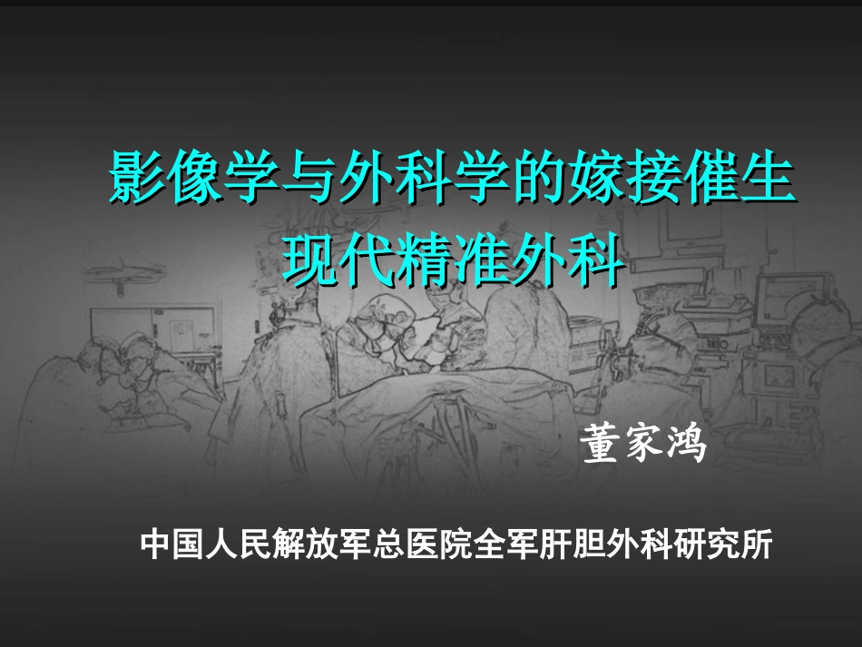 精准肝切除董家鸿_第1页