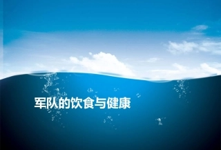 军队的健康饮食精选课件