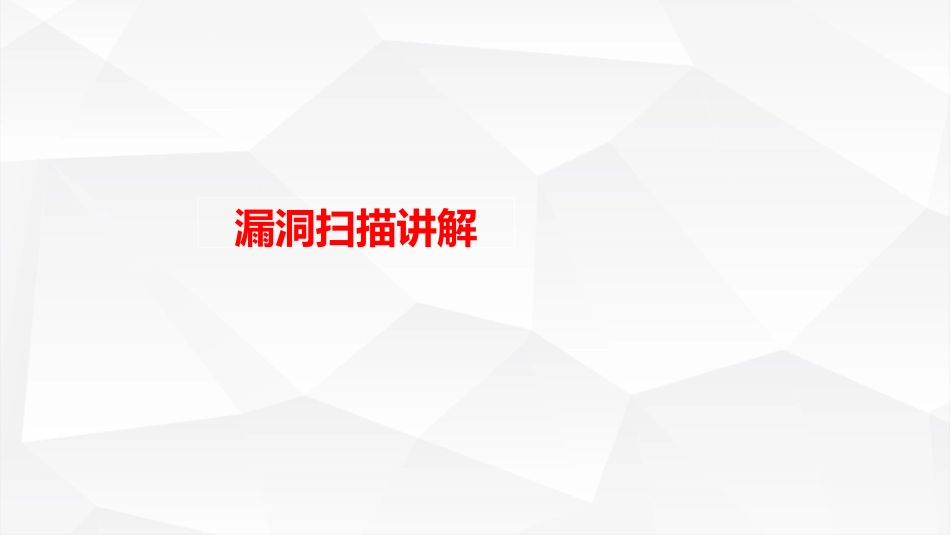 漏洞扫描讲解_第1页