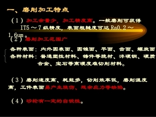 磨削加工技术专题培训课件