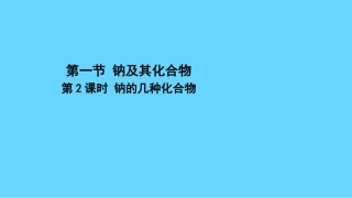 钠及其化合物