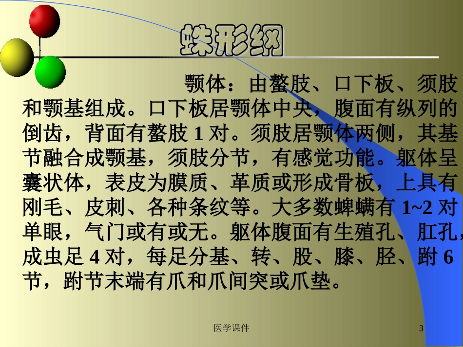 人体寄生虫学蛛形纲_第3页