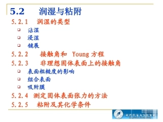 润湿与粘附解析