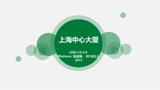 上海中心大厦绿色建筑解析LEED评价体系
