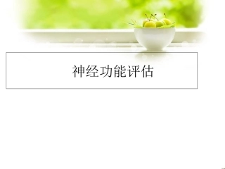 神经功能评估