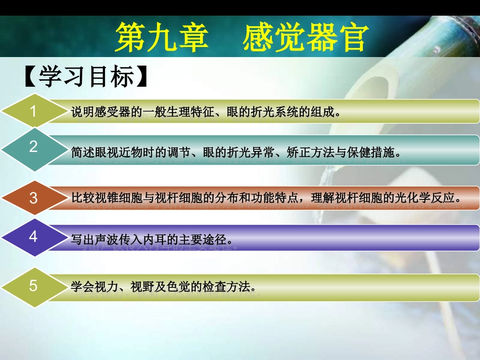 生理学第九章感觉器官_第1页