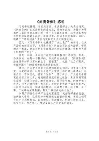 问责条例感想
