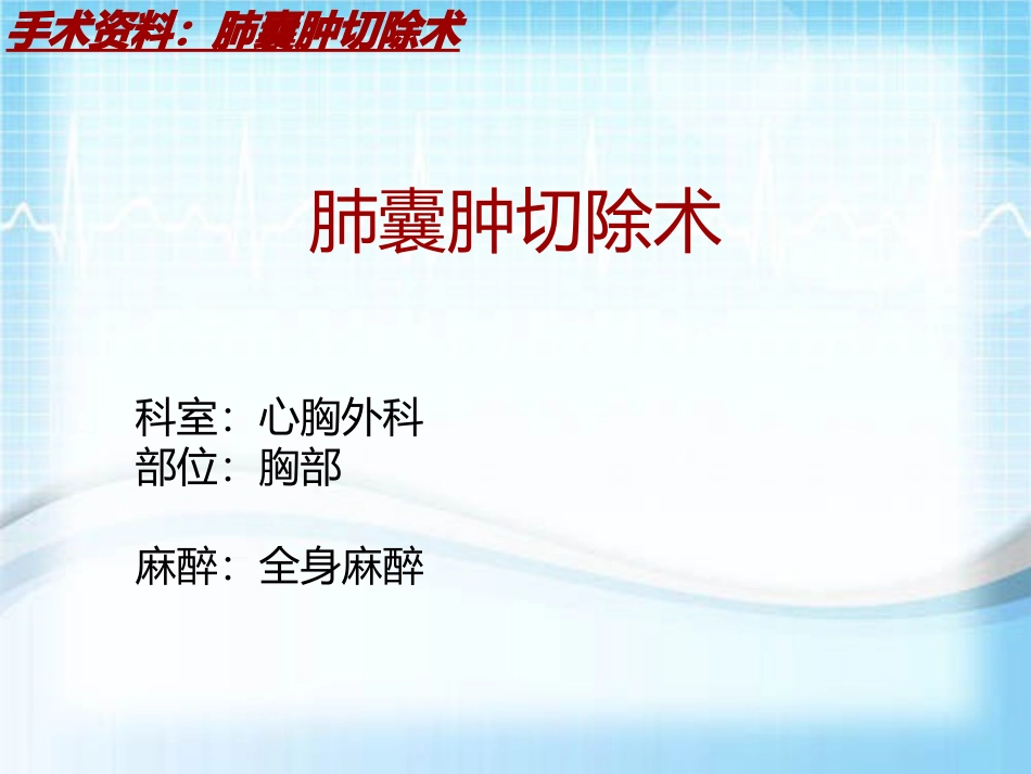 手术讲解模板肺囊肿切除术_第2页