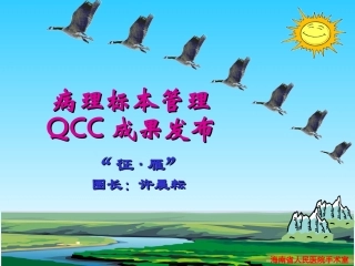 手术室QCC病理标本管理课件