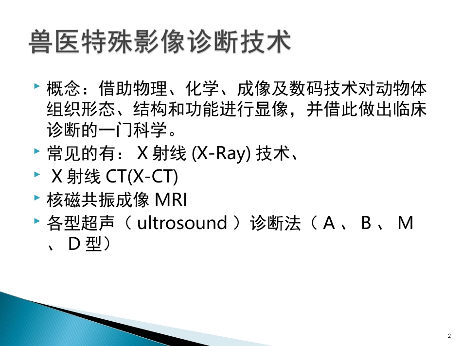兽医临床诊断技术特殊影像诊断技术_第2页