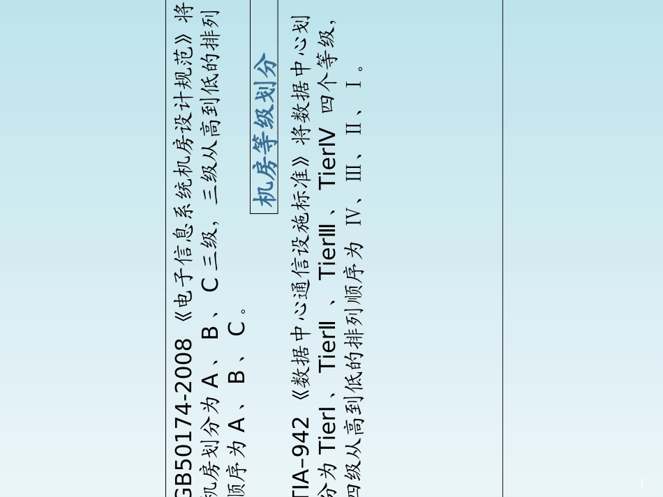 数据中心建设标准和规范专题培训课件_第1页