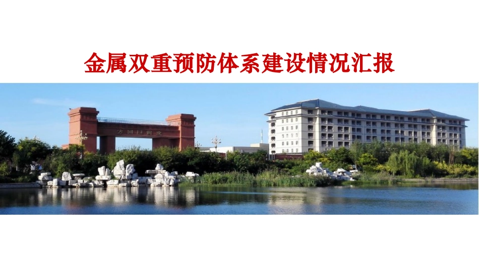 双重预防体系建设工作汇报_第1页