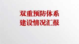 双重预防体系建设情况汇报