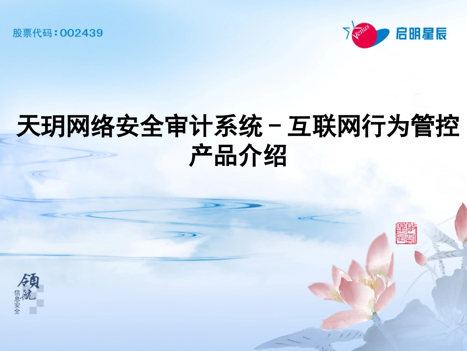 天玥网络安全审计系统互联网行为管控产品介绍_第1页