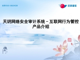 天玥网络安全审计系统互联网行为管控产品介绍