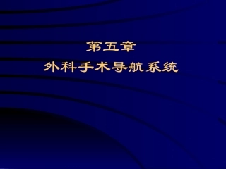 外科手术导航系统