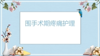 围手术期疼痛护理