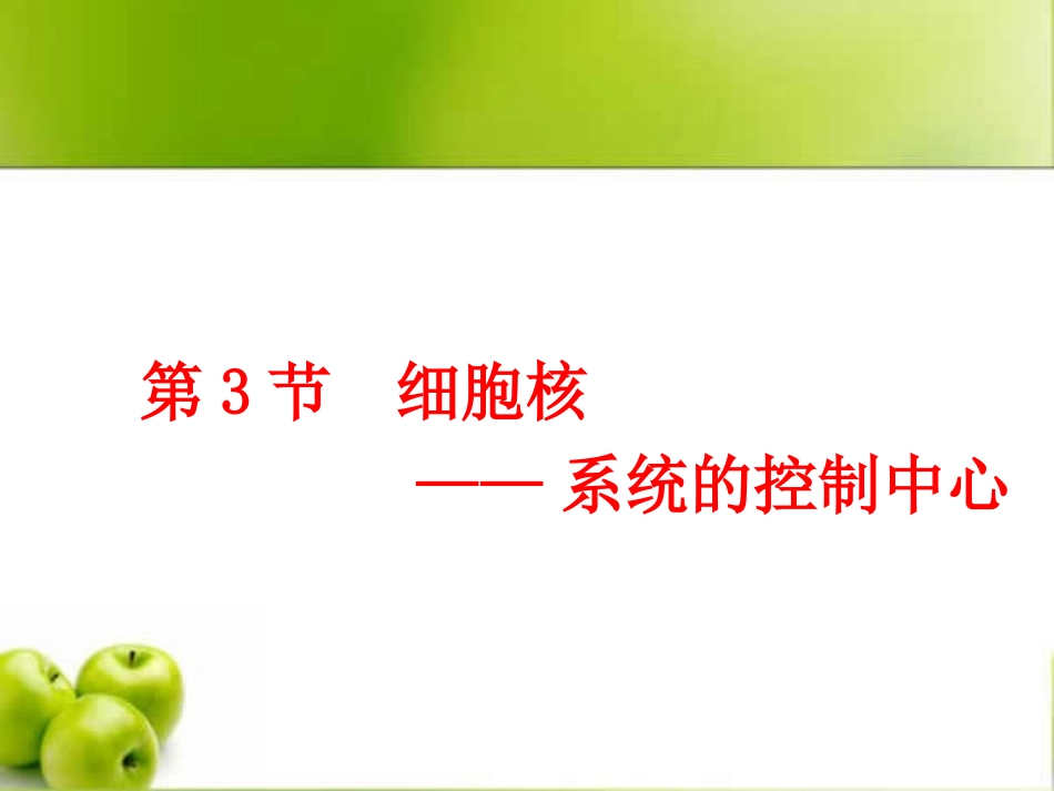 细胞核系统的控制中心_第1页