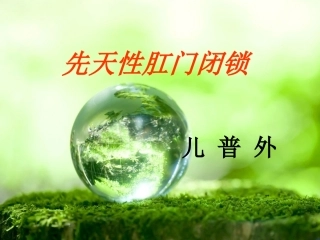 先天性肛门闭锁精选文档